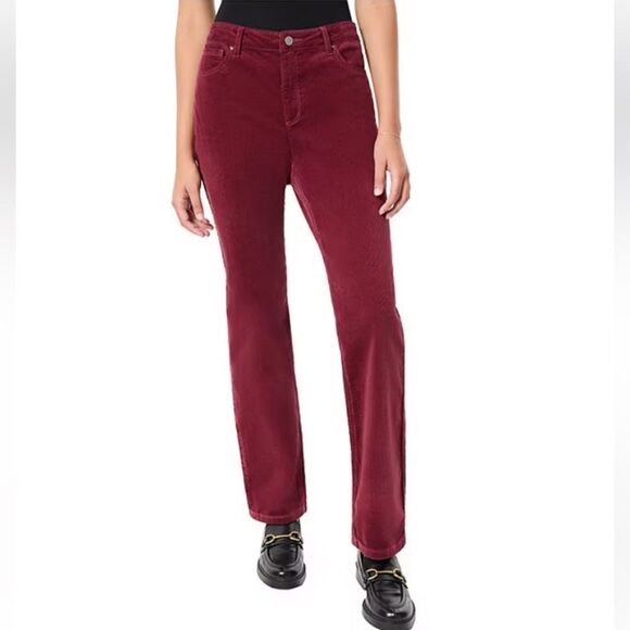 Take 50% OFF- Jones New York Stretch Stylish Red Corduroy Pants, Size-12 - Picture 1 of 10